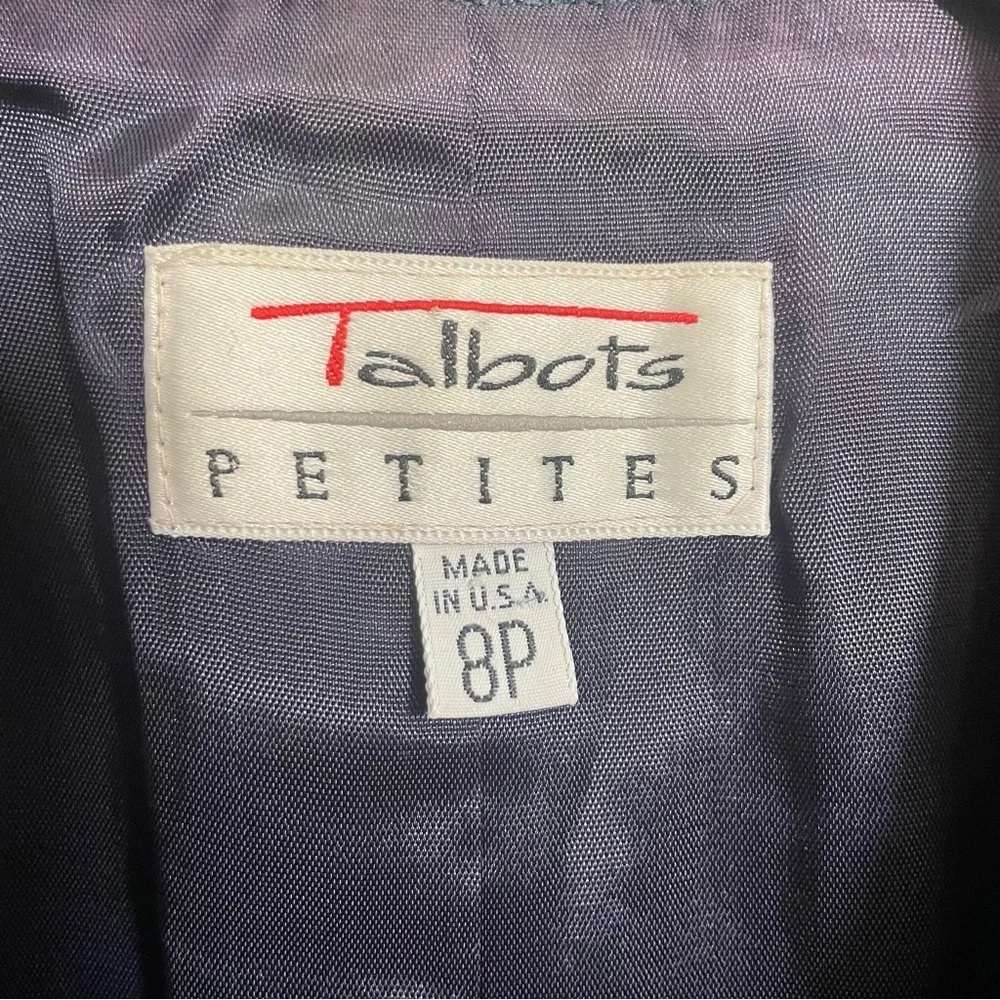 Talbots Vintage Plaid Wool Blazer size 8 petite - Picture 6 of 8